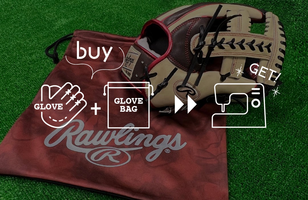 グラブとグラブ袋同時購入で刺繍無料