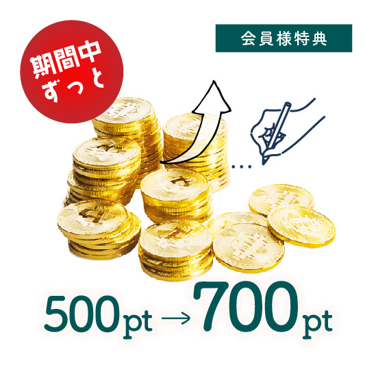 レビューポイントアップ