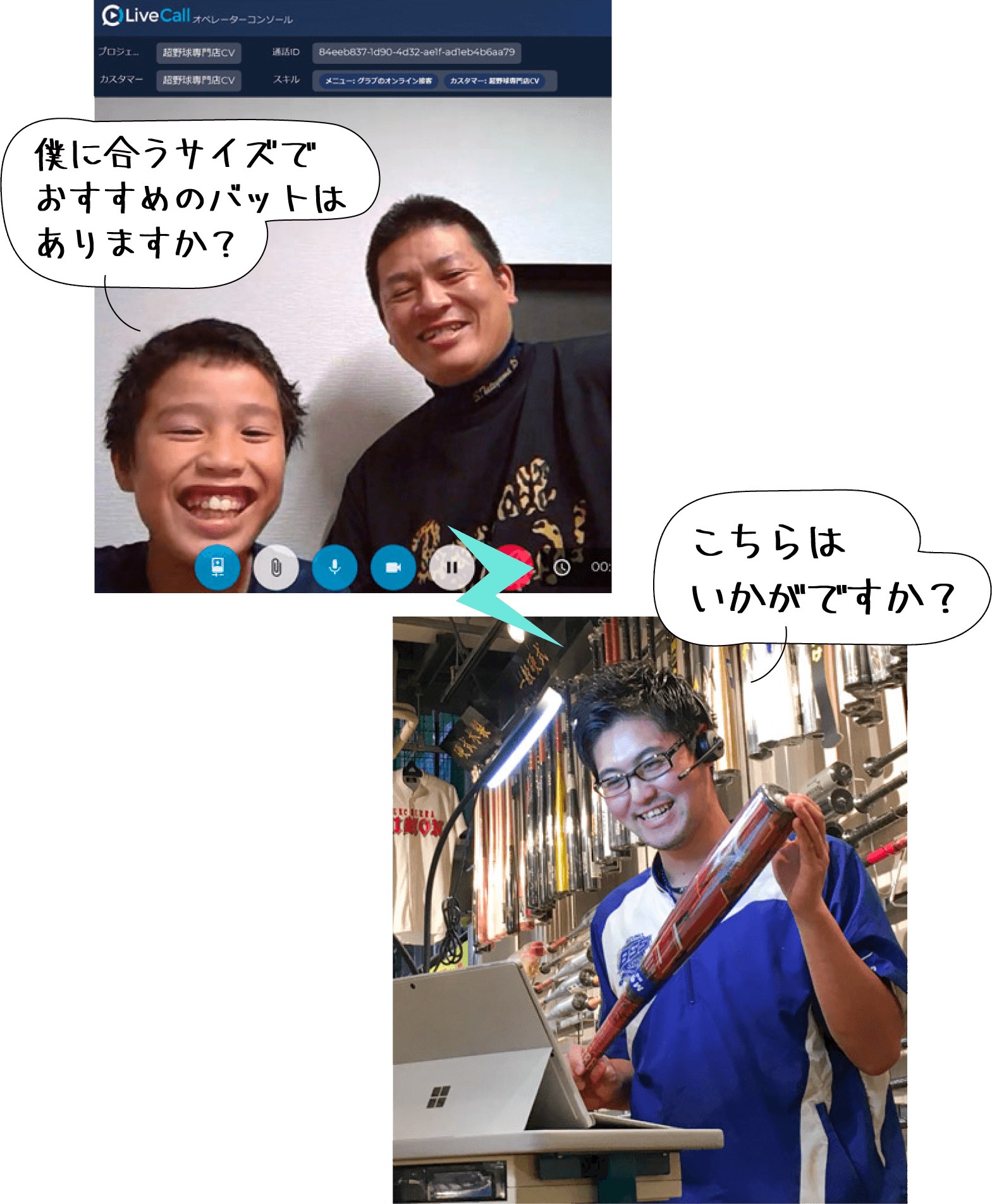 オンライン接客サービスの風景