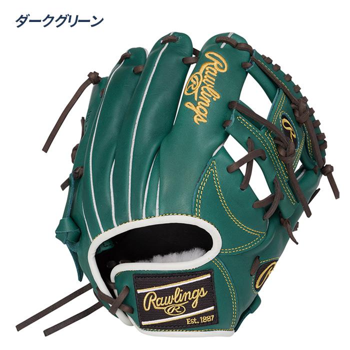 Rawlings 軟式野球グローブ 内野手用 ダークグリーン ローリングス 野球 グローブ 軟式 内野用 サイズ11.2 中学軟式 女子